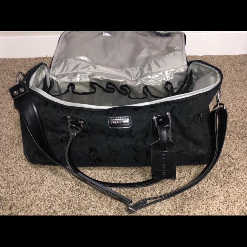 Large Black Cosmetic Bag / Travel Suitcase - Picture 2 of 3